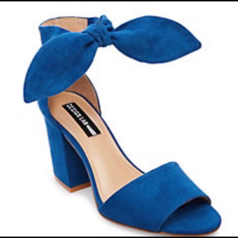 Design lab blue suede shoes